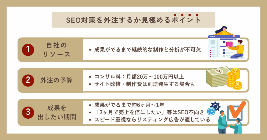SEO対策は自分でできる？外注するか見極めるポイント